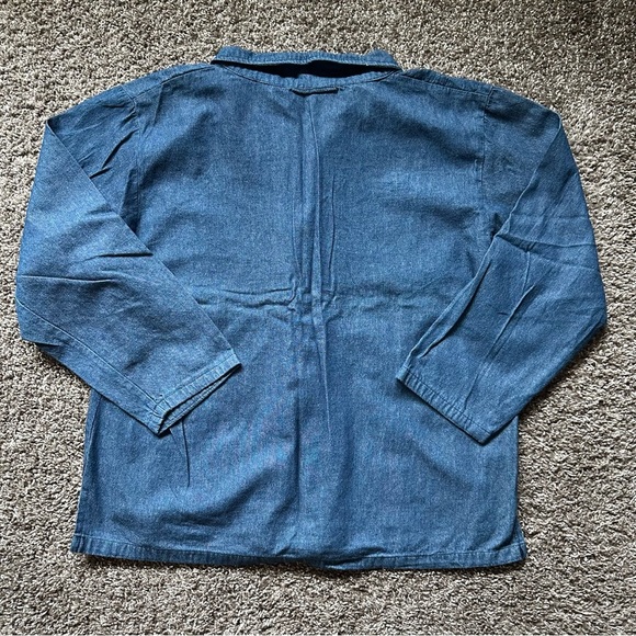 Vintage Retro 80s Jenny Bedazzled Embroidered Blue 2 Piece Set Size XL - Picture 4 of 9